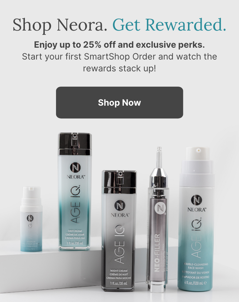 Shop Neora. Get Rewarded. Enjoy up to 25% off and exclusive perks. Featured a bundle of Neora Skincare products.